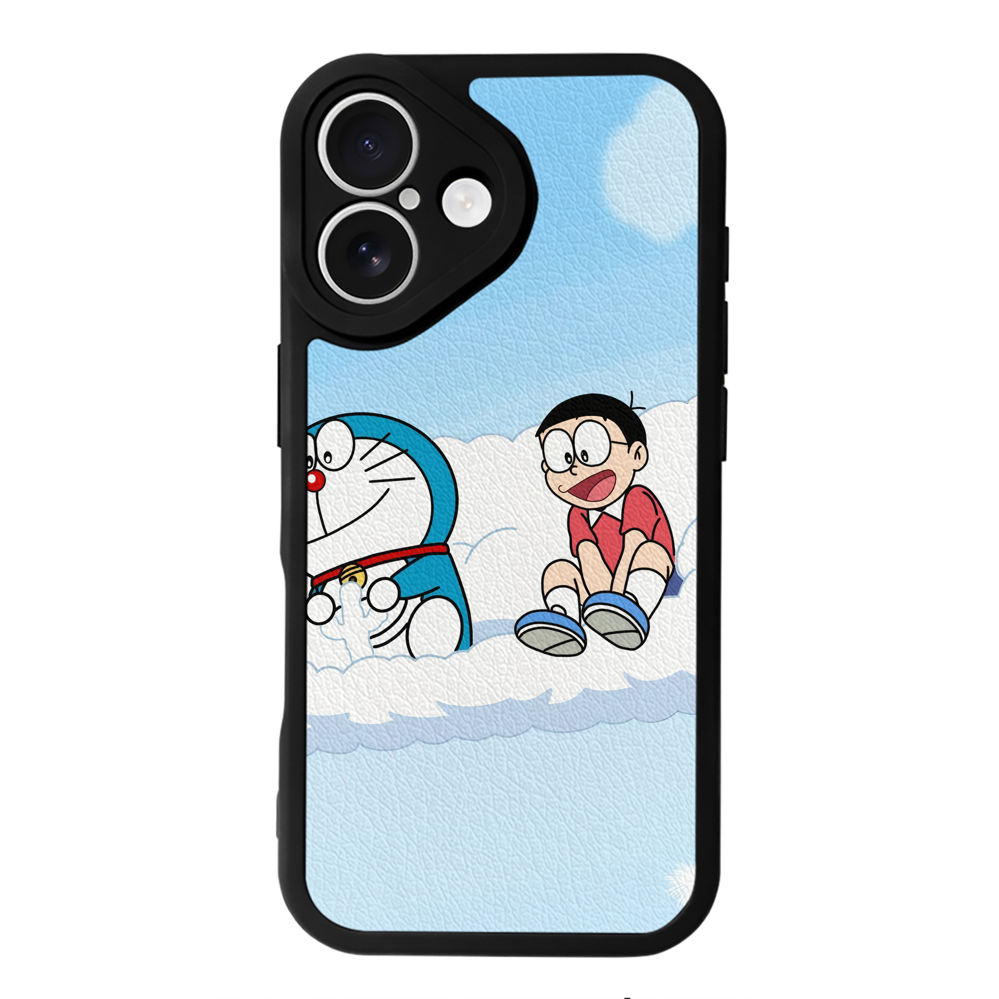 （画像用） ドラえもん Doraemon 【iPhone 16シリーズ対応】シリコンスマホケース（レザー調） 材質：シリコン